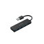 쥳ELECOM U3H-A422BX-BK USBϥ ֥å [Хѥ /4ݡ /USB3.0б][U3HA422BXBK]rb_pcacc