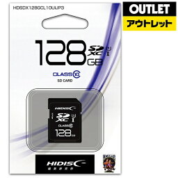 【アウトレット品】 磁気研究所｜HIDISC ハイディスク SDXCカード HDSDX128GCL10UIJP3 [Class10 /128GB]【数量限定品】【kk9n0d18p】