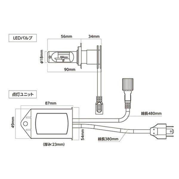 スタンレー電気｜STANLEY ELECTRIC 二輪車用LEDヘッドランプHS1タイプ 12V 14/14W ...