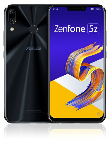 ASUS エイスース Zenfone 5Z Series シャイニーブラック ZS620KL-BK128S6 Snapdragon 845 6.2...