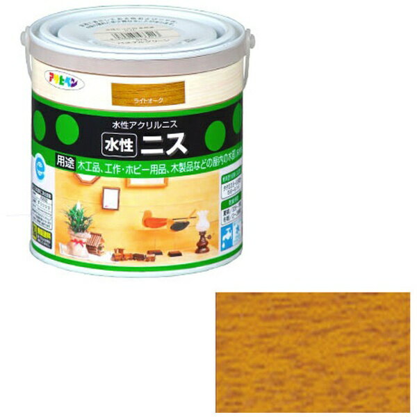 アサヒペン｜Asahipen 水性ニス 0.7L (ライトオーク)