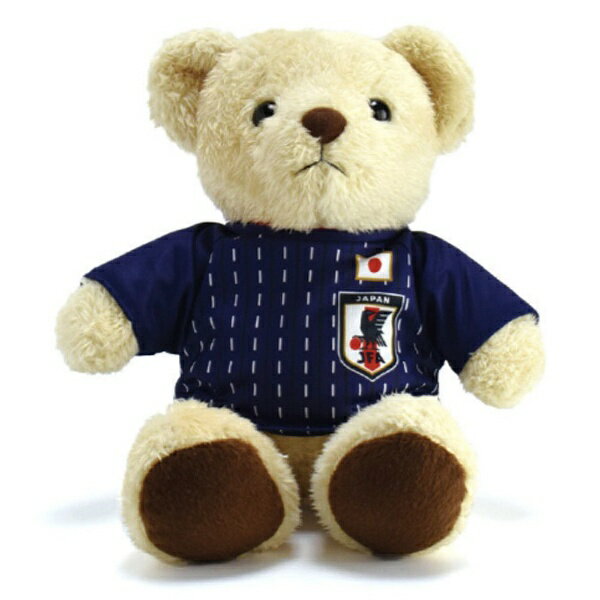 JFA サッカー日本代表 応援グッズ ぬいぐるみ ユニフォームベア(L) O-201のサムネイル