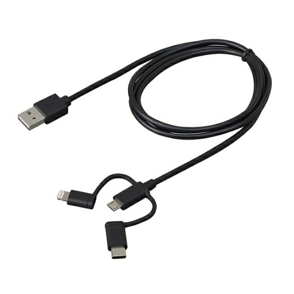 セイワ｜SEIWA CORPORATION MFIライトニング Type-C変換付micro USB リバーシブルUSB充電通信 1M AL222 [1.0m]