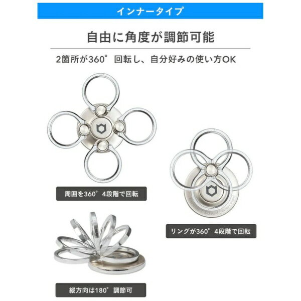 HAMEE｜ハミィ 〔スマホリング〕　iFace Finger Ring Holder インナーサークルタイ...