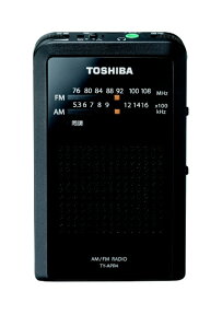 東芝｜TOSHIBA 携帯ラジオ ブラック TY-APR4 [ワイドFM対応 /AM/FM][TYAPR4]