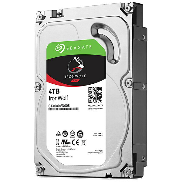 SEAGATE｜シーゲート ST4000VN008 内蔵HDD SATA接続 IronWolf(NAS用) [4TB /3.5インチ]【バルク品】 [ST4000VN008]