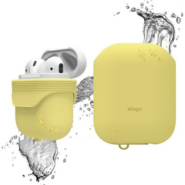 ELAGObGS AirPodsp WaterProof Case Creamy Yellow EL APDCSSCWC CY[airpods P[X Jo[]