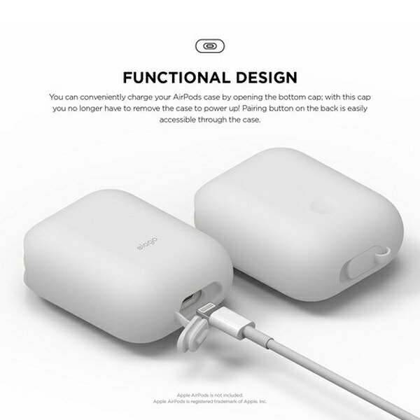 ELAGO｜エラゴ AirPods用 WaterProof Case White EL_APDCSSCWC_WH[airpods ケース ...