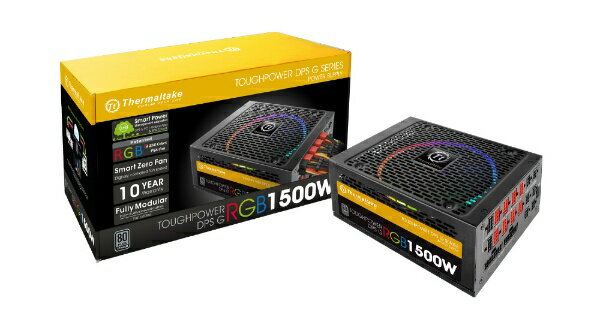 THERMALTAKE｜サーマルテイク PC電源 TOUGHPOWER DPS G RGB 1500W TITANIUM ブラック PS-TPG-1500DPCTJP-T [1500W /ATX／EPS /Titanium]