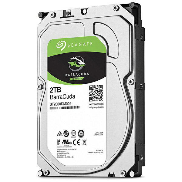 SEAGATE｜シーゲート ST2000DM005 内蔵HDD BarraCuda 2TB /3.5インチ 【バルク品】 ST2000DM005