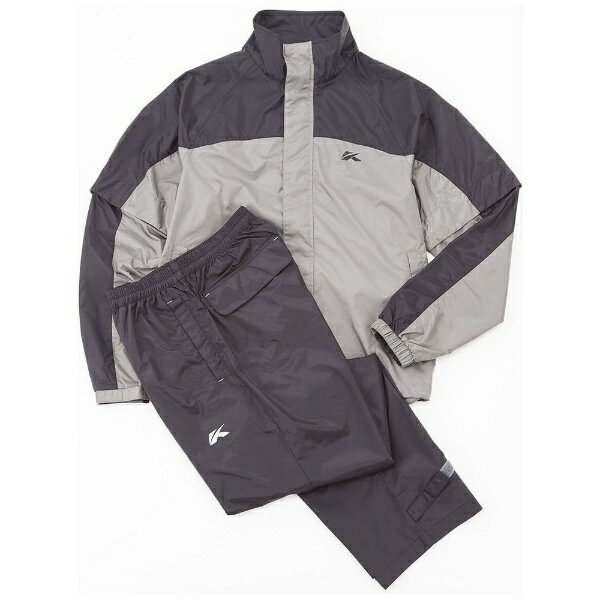 キャスコ｜kasco メンズ レインウェア上下セット 収納ポーチ付き ブラック KRW-016 [メンズ /Sサイズ]