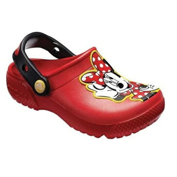 クロックス Crocs 16.5cm 子供用 サンダル Kids Crocs Fun Lab Minnie Clog(C9:Flame) 204995