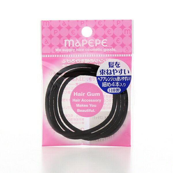 シャンティ｜Chantilly mapepe（マペペ）リングゴムM 4P ブラック