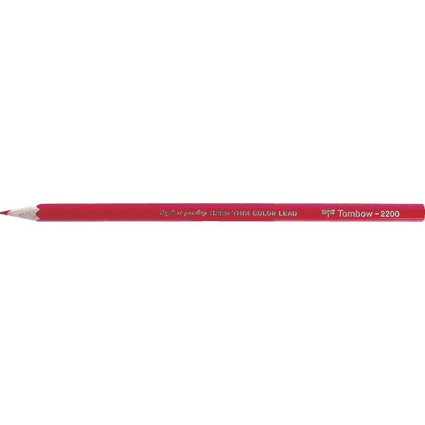 トンボ鉛筆｜Tombow 硬質色鉛筆 1ダース(12本) あか 2200-25