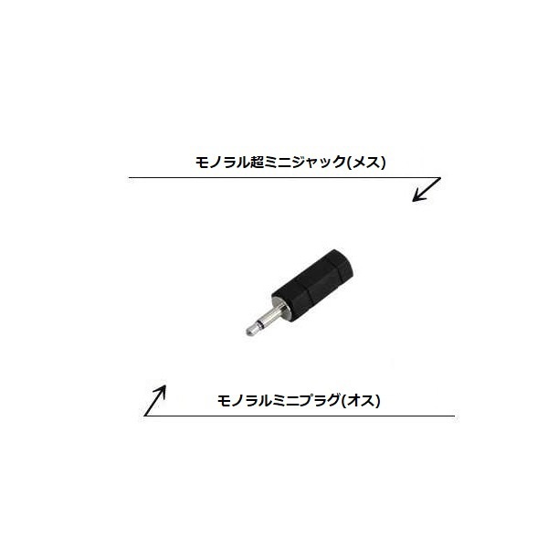 フジパーツ｜Fuji Parts オーディオプラグ（モノラル超ミニジャック-モノラルミニ...