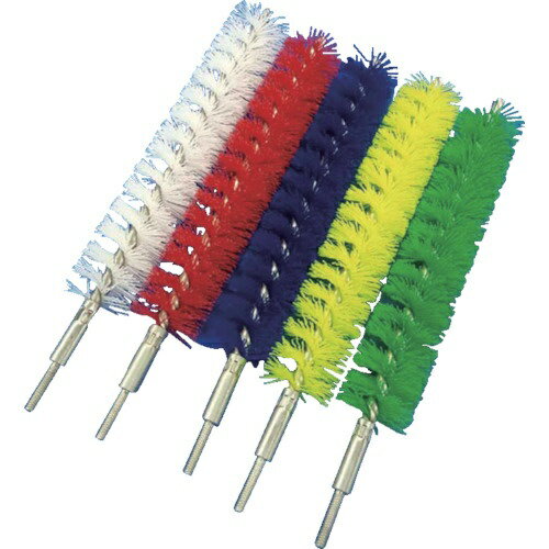 ■特殊構造により耐久性を向上させた、パイプクリーンブラシ■外径は、食品工場用ステンレス鋼管の寸法（JIS G3447）を参考にしています。■ブラシ線材にはPBTを採用し、耐熱性・耐薬品性・耐摩耗性にすぐれています。■耐熱温度は150℃（JI...