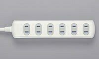 BUFFALO｜バッファロー 電源タップ ホワイト BCTAPSH2610WH [1.0m /6個口 /スイッチ無][BCTAPSH2610WH] 2