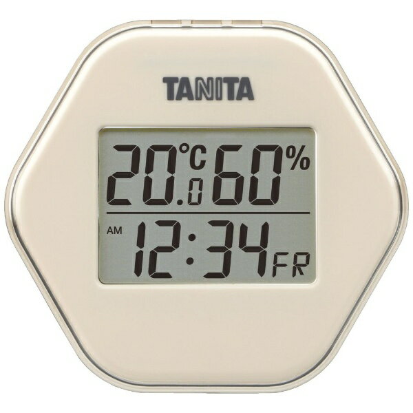 タニタ｜TANITA TT-573IV 温湿度計 アイボリー