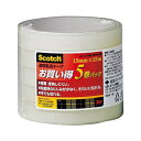 3Mジャパン｜スリーエムジャパン 透明粘着テープ500 15m巻(巻芯径76mm) Scotch(スコッチ) 500-1515-5P