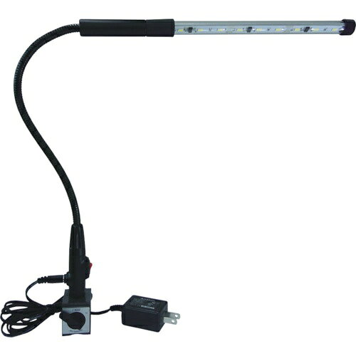 ■先端のLEDライトが交換できるセパレートタイプです。■スタンドから外してACアダプターに直接接続もできます。【用途】・作業照明、検査用照明。【仕様】・吸着力（N）： 320・明るさ（lm）： 378・マグネット幅（mm）： 30・マグネット奥行（mm）： 40・マグネット高さ（mm）： 35・消費電力（W）： 2.7・幅（mm）： 277・電源（V）： AC100・LED灯数： 9灯・タイプ： スタンダード・電源： AC100V用アダプタ付・電源コード長さ： 1.8m・吸着力： 320N・マグネット 幅×奥行×高さ（mm）： 30×40×35・LED9灯付・光源： 長さ173mm、径16mm