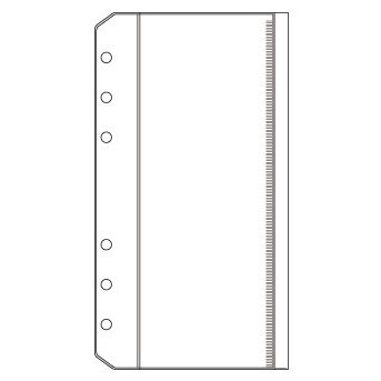 レイメイ藤井 キーワード手帳用リフィル ファスナーポケット [聖書サイズ /縦 /6穴 /1枚] WWR267