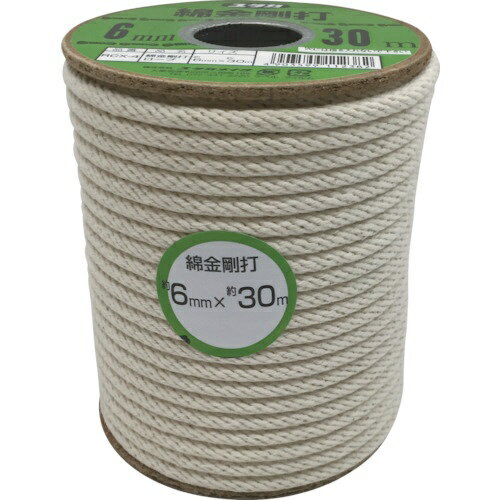 ユタカメイク｜YUTAKA ユタカメイク　綿金剛打ロープ　ボビン巻　6mm×30m