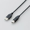 エレコム｜ELECOM USB2.0ケーブル/A-Bタイプ/ノーマル/3m/ブラック U2C-BN30XBK ブラック
