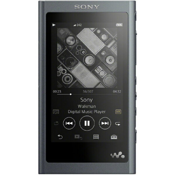 ソニー　SONY ウォークマン WALKMAN 2018年モデル［カナル型イヤホン付属］ Aシリーズ グレイッシュブラック [16GB /ハイレゾ対応][ウォークマン 本体 NWA55HNBM]