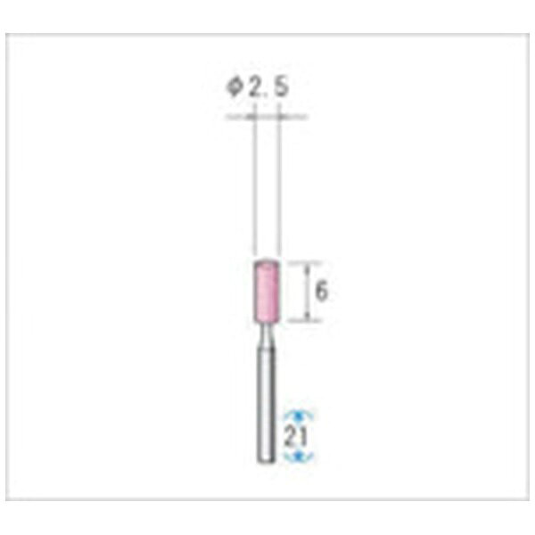 ナカニシ｜NAKANISHI ナカニシ ミニチュア軸付砥石 WA 1Pk袋=10本入 41012