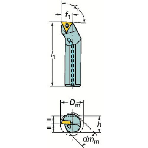 乐天商城 - サンドビック｜Sandvik コロターン107　ポジチップ用ボーリングバイト A12M-STFCR 11