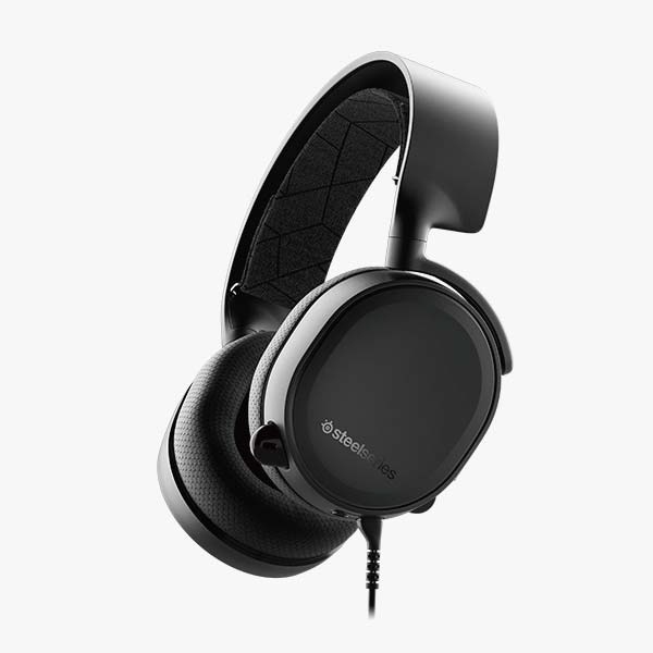 STEELSERIES　スティールシリーズ 61503 有線ゲーミングヘッドセット Arctis3 2019 Edition STEELSERIES(スティールシリーズ) ブラック [φ3.5mmミニプラグ /両耳 /ヘッドバンドタイプ][61503]