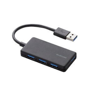 エレコム｜ELECOM U3H-A416BX USB-Aハブ (Chrome/Mac/Windows11対応) ブラック [バスパワー /4ポート /USB3.0対応][U3HA416BXBK]