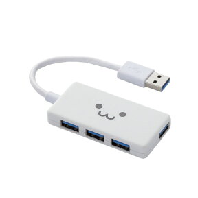 エレコム｜ELECOM U3H-A416BXF1 USB-Aハブ (Chrome/Mac/Windows11対応) ホワイトフェイス [バスパワー /4ポート /USB3.0対応][U3HA416BXF1WH]