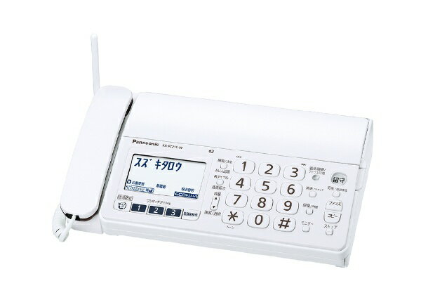 パナソニック　Panasonic KX-PZ210DW-W FAX機 おたっくす ホワイト [子機2台 /普通紙][ファックス付き電話機 KXPZ210DWW]