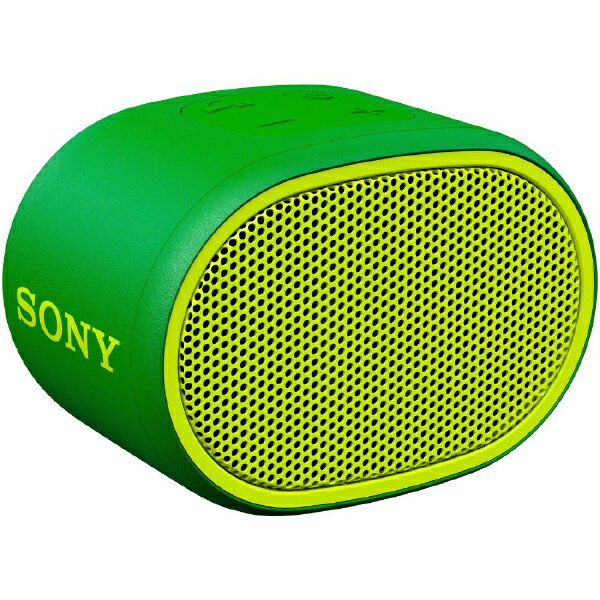 Bluetoothスピーカー ソニー｜SONY ブルートゥース スピーカー グリーン SRS-XB01GC [Bluetooth対応][SRSXB01GC]