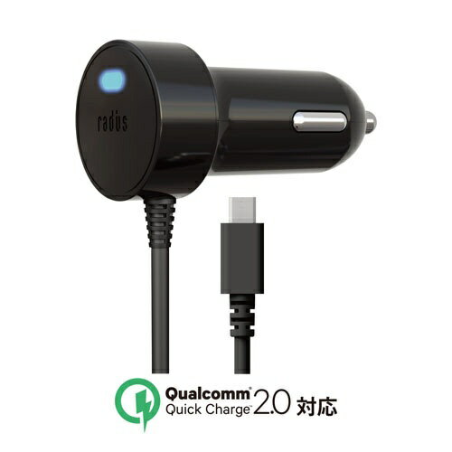 ǥradius Ķû ľ뼰 Quick Charge 2.0б microUSB Car Charger RK-CCQ11K ֥å