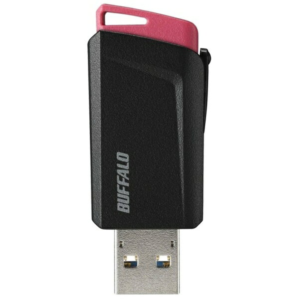 BUFFALO�åХåե����� RUF3-SP16G-PK USB���꡼ USB3.1/3.0/2.0�б� 16GB �ץå��她�饤�ɼ� RUF3-SP���꡼�� �ԥ� [16GB /USB3.1 /USB TypeA /�Υå���][RUF3SP16GPK]