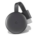 Google　グーグル Chromecast GA00439-JP チャコール[クロームキャスト GA00439JP Chromecast第三世代]