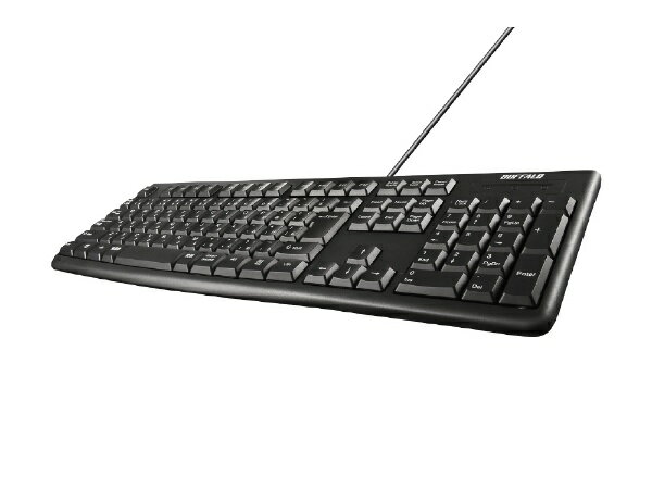 BUFFALO｜バッファロー キーボード ブラック BSKBU100BK [有線 /USB]【rb_ keyboard_cpn】 - Image 2