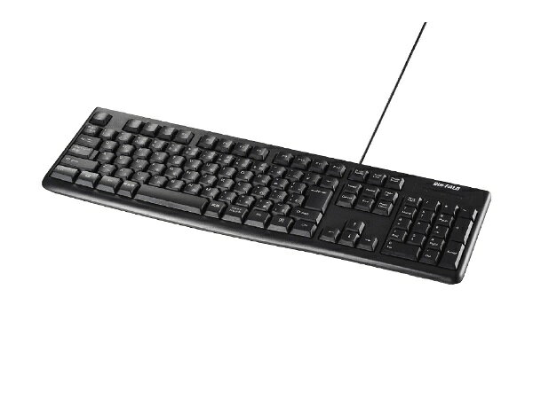 BUFFALO｜バッファロー キーボード ブラック BSKBU100BK [有線 /USB]【rb_ keyboard_cpn】 - Image 3
