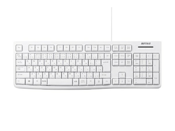 BUFFALObobt@[ L[{[h zCg BSKBU100WH [L  USB] rb  keyboard cpn 