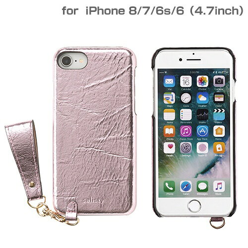 HAMEE　ハミィ ［iPhone 8/7/6s/6専用］salisty（サリスティ）M シャイニー ハードケース（ピンク）M-HC003C 276-895726