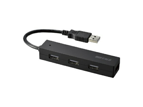 BUFFALO｜バッファロー BSH4U050U2 USBハブ ブラック バスパワー /4ポート /USB2.0対応 BSH4U050U2BK