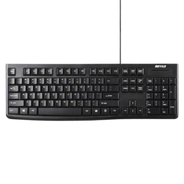 BUFFALO�åХåե����� �����ܡ��� �֥�å� BSKBU108ENBK [ͭ�� /USB]��rb_ keyboard_cpn��