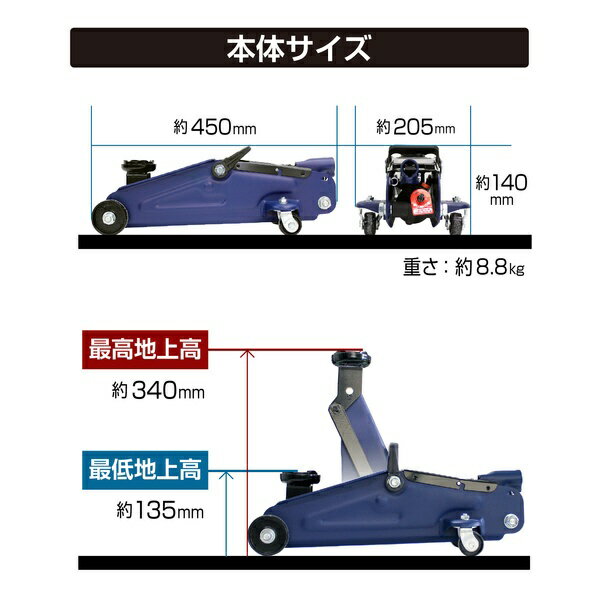 �缫���ȡ�DAIJI INDUSTRY FA-20�����ƥå������ѡ������ե���������å���2t������ѥ��ȡ��ǹ���/�����͡�340/135mm