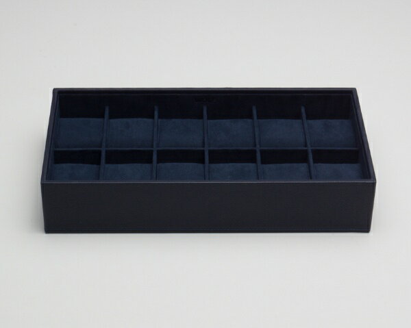 WOLF｜ウルフ STACKABLE 12 PIECE WATCH TRAYS 309917 ネイビー