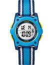 タイメックス｜TIMEX TIMEX Kids タイムマシーンデジタル ブルーストライプ ナイロンストラップ TW7C25900 [正規品]