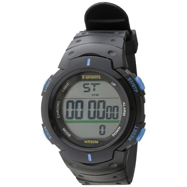 クレファー｜CREPHA T-SPORTS ティースポーツ デジタルウオッチ 腕時計 CREPHA（クレファー） ブラック×ブルー TS-D153-BL