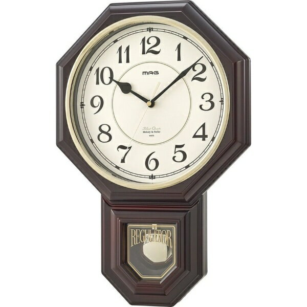 振り子時計 ノア精密｜NOA 振り子時計 西洋館 ブラウン W-670BR