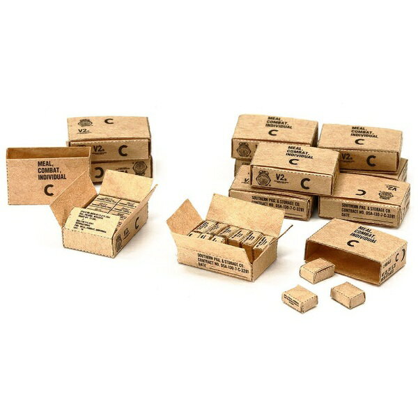 タミヤ｜TAMIYA 1/35 ディテールアップパーツ No．85 アメリカ軍MCIレーション用カートン（ベトナム戦..